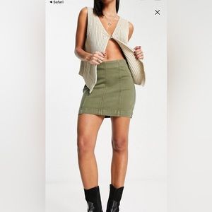 Free People Green Skirt